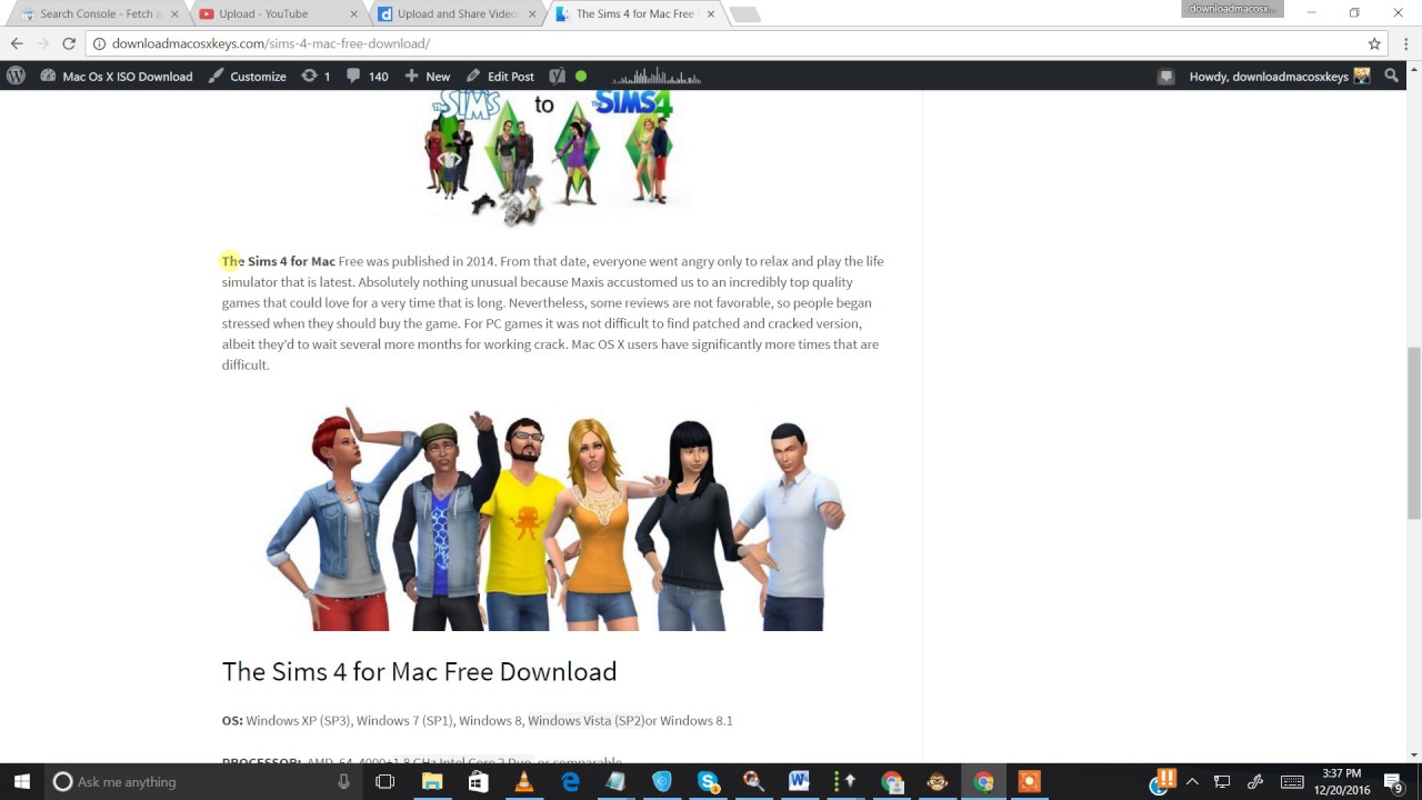 Sims 4 Free Download 2017 Mac